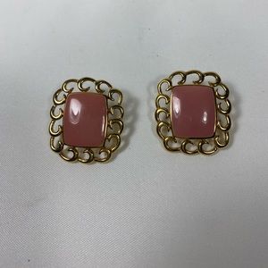 Vintage button earrings
